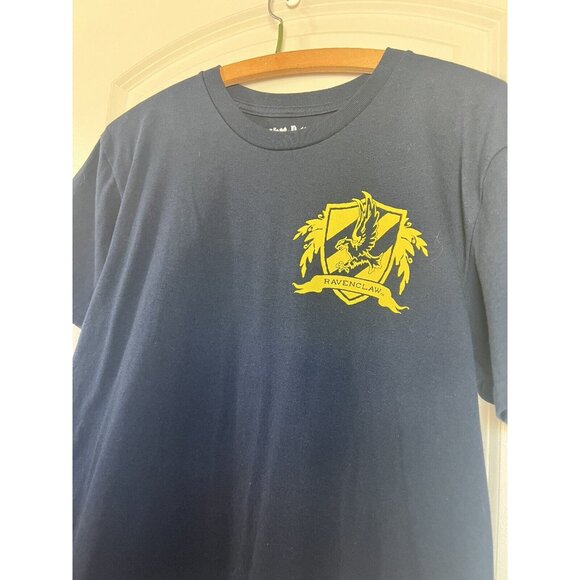 Harry Potter Ravenclaw Cape T Shirt Unisex Size Medium Navy & Yellow - Picture 8 of 10